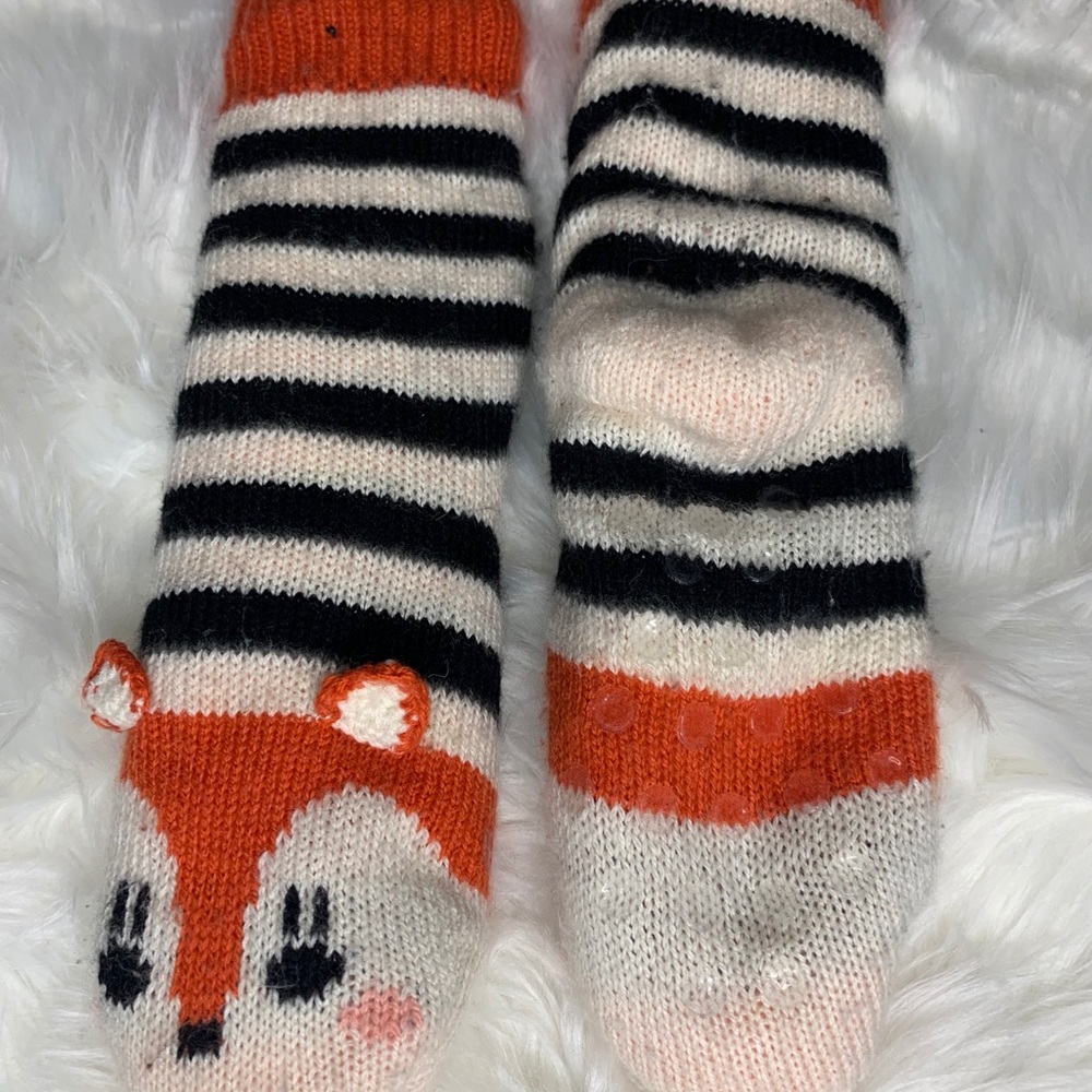 Indigo | Fuzzy Reading Socks - Picture 2 of 3